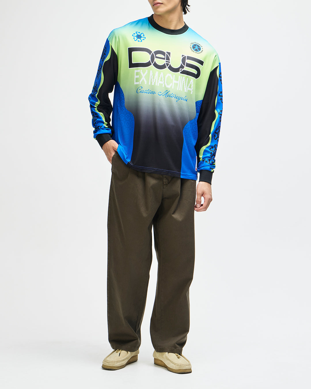 Moto Jerseys | Deus Ex Machina | Manhole Moto Jersey - Black