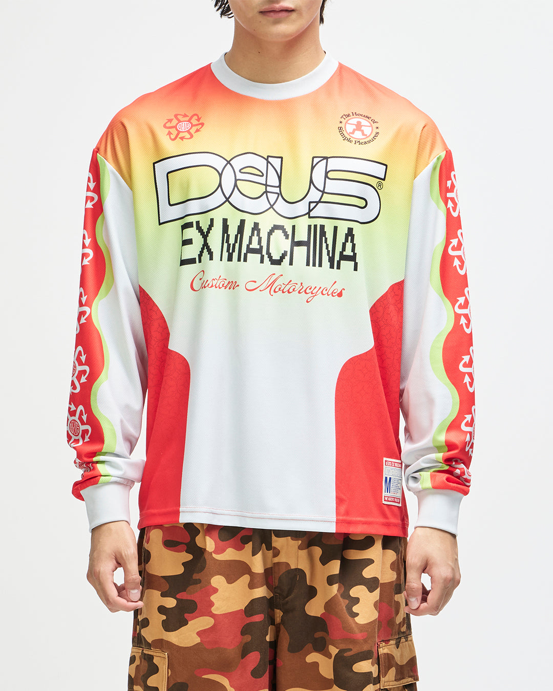 Moto Jerseys | Deus Ex Machina | Manhole Moto Jersey - White