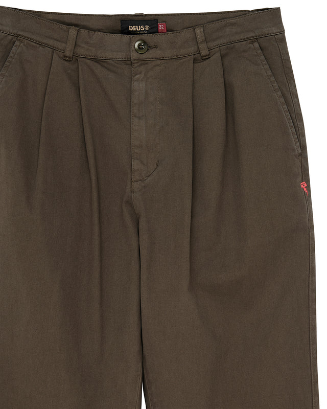 Otto Pleated Pant - Olive