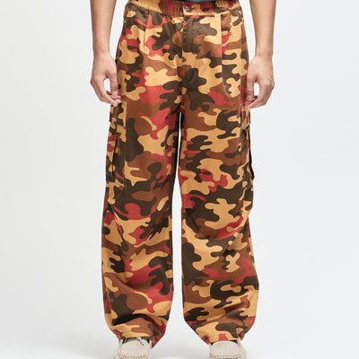 Ombre Cargo Pant - Rust Camo, view 1|Model