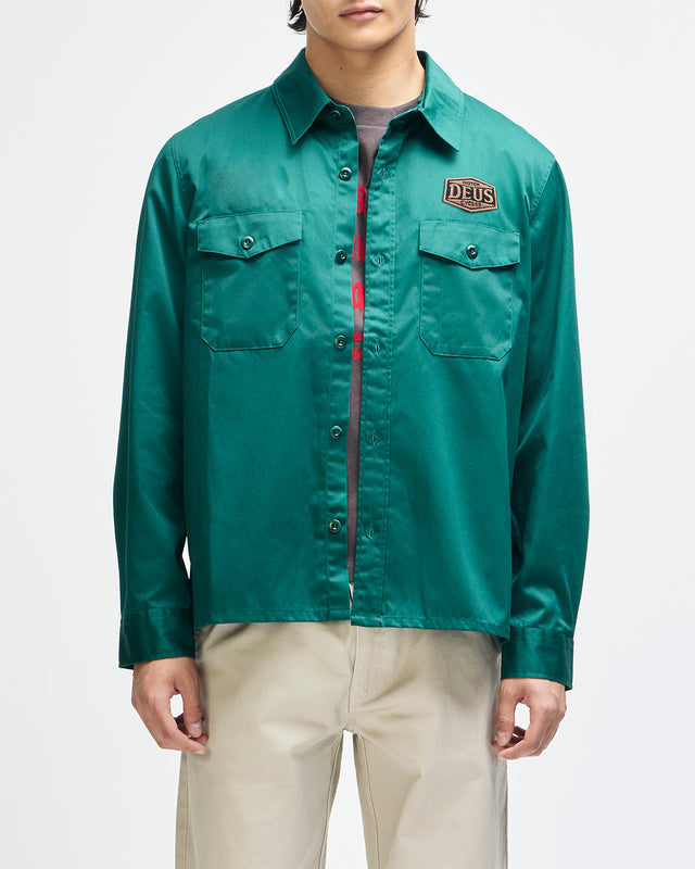 Service Ls Shirt - Racing Green, view 8