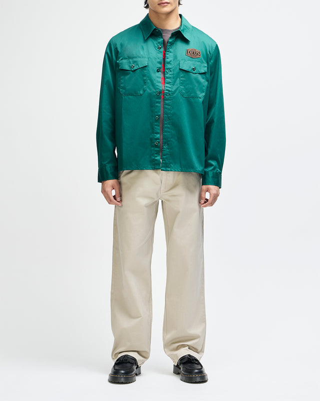 Service Ls Shirt - Racing Green, view 9