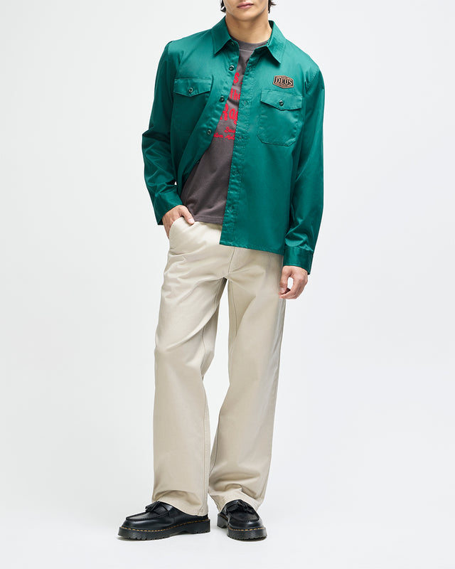 Service Ls Shirt - Racing Green, view 7