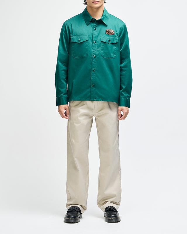 Service Ls Shirt - Racing Green, view 4