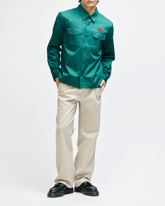 Service Ls Shirt - Racing Green, view 3