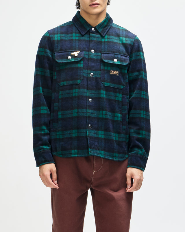 Maxwell Check Shirt - Green Check, view 1