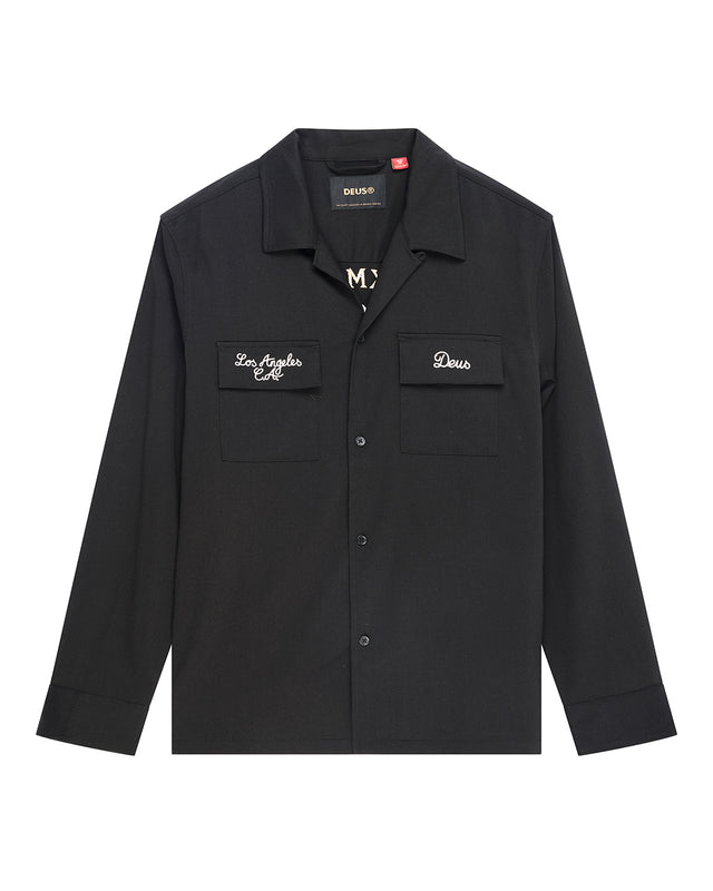 Forbidden Fruit Bowling Shirt - Black, view 1