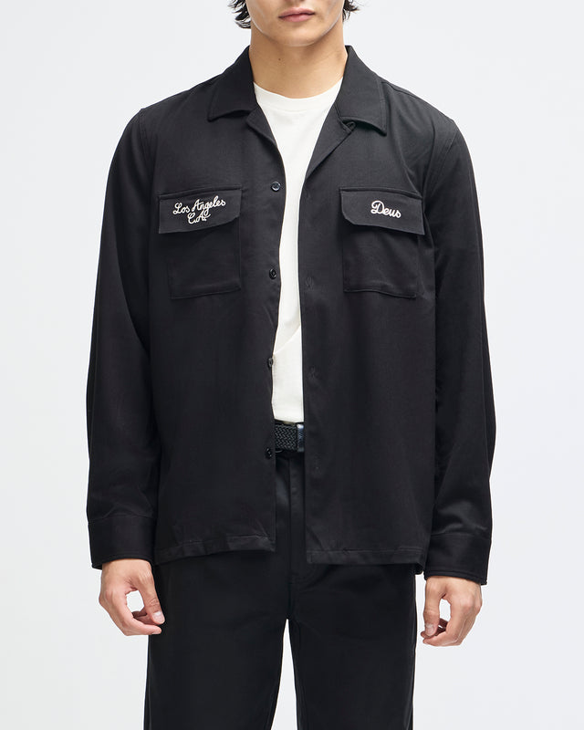 Forbidden Fruit Bowling Shirt - Black, view 2