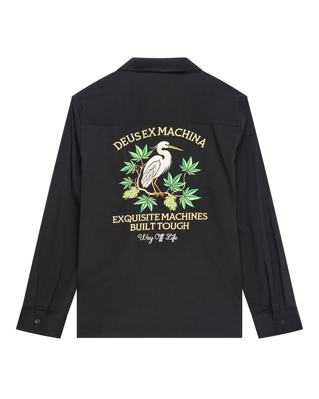Forbidden Fruit Bowling Shirt - Black, view 4