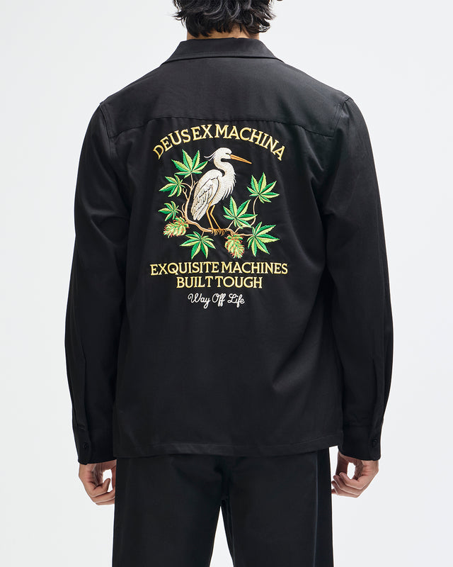 Forbidden Fruit Bowling Shirt - Black, view 3