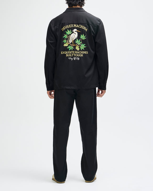 Forbidden Fruit Bowling Shirt - Black, view 7
