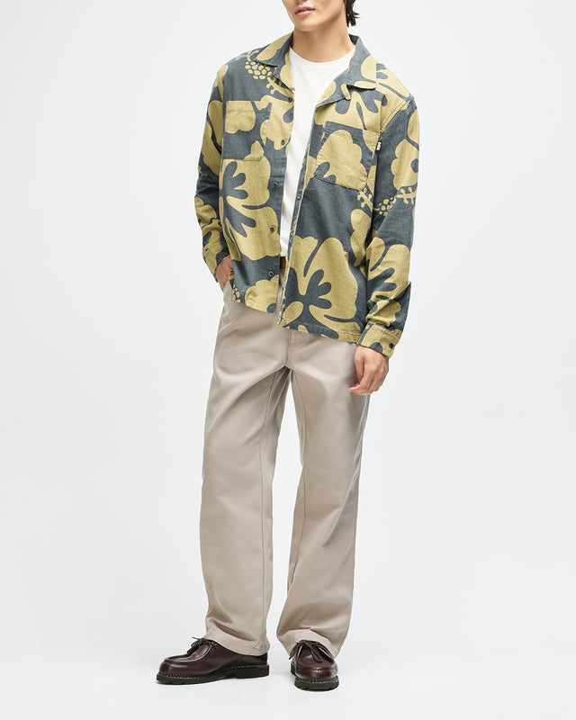 Oahu Ls Shirt - Anthracite Grey