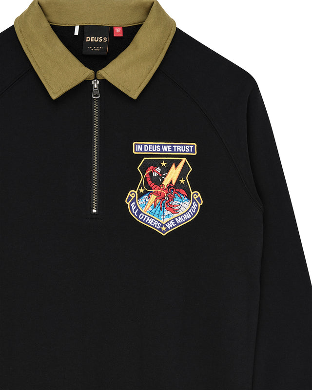 All Others Half Zip Sweat - Black, view 7