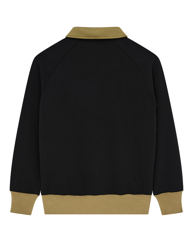 All Others Half Zip Sweat - Black, view 4