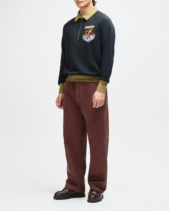 All Others Half Zip Sweat - Black, view 9