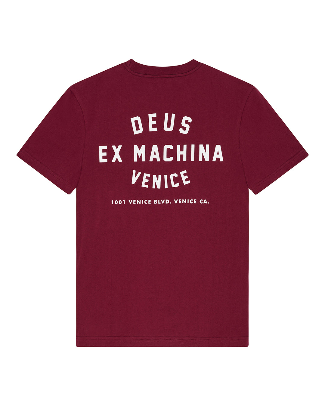 T-Shirts | Deus Ex Machina | Venice Skull Tee - Burgundy – Deus Ex