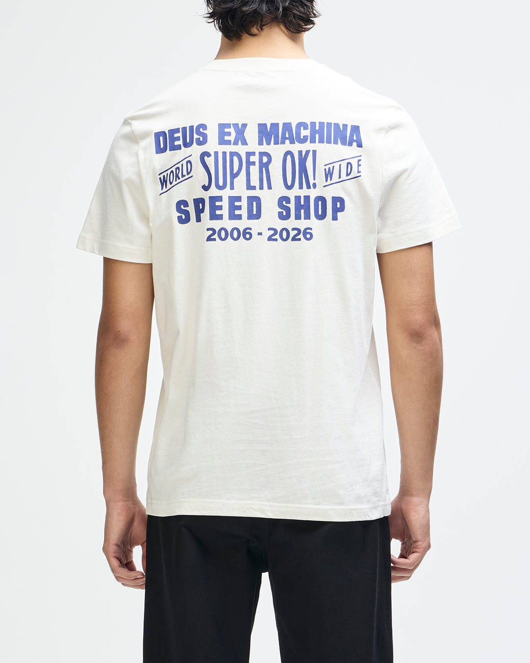 DIANTE ロゴテープ シャツ ホワイト T-Shirts | Deus Ex Machina | Mudflap Tee - Vintage White – Deus Ex