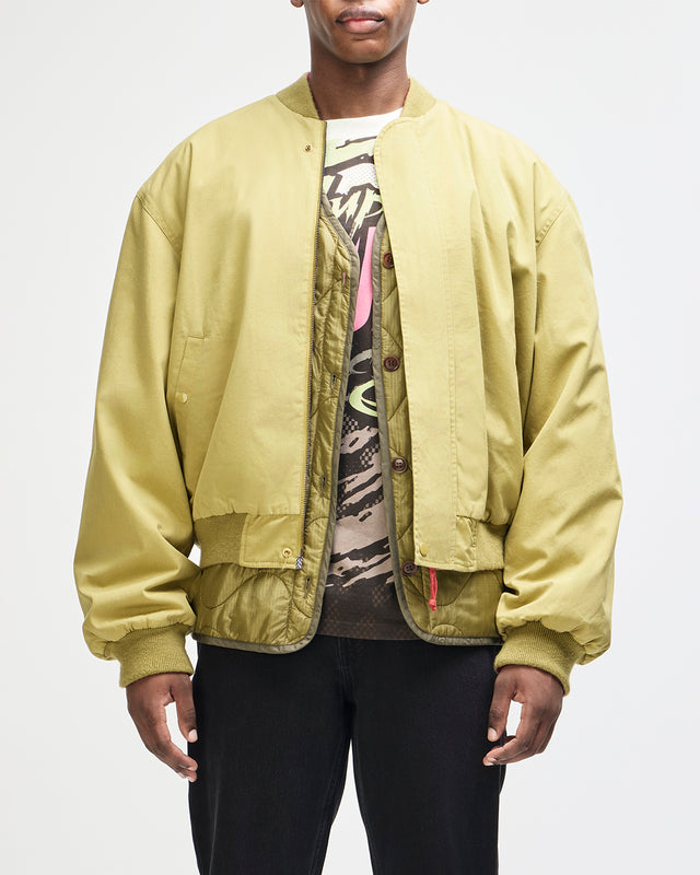 Pendula Reversible Jacket - Willow Green-Blanket Red, view 1