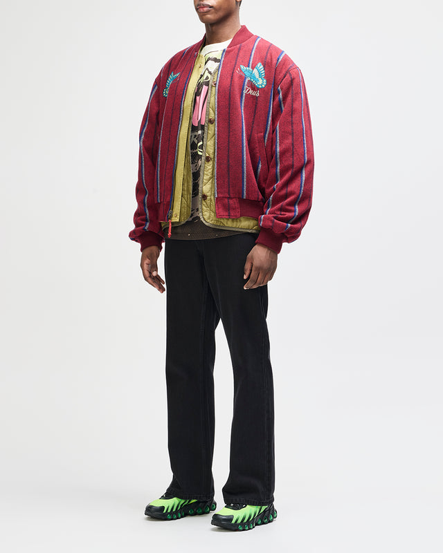 Pendula Reversible Jacket - Willow Green-Blanket Red, view 3