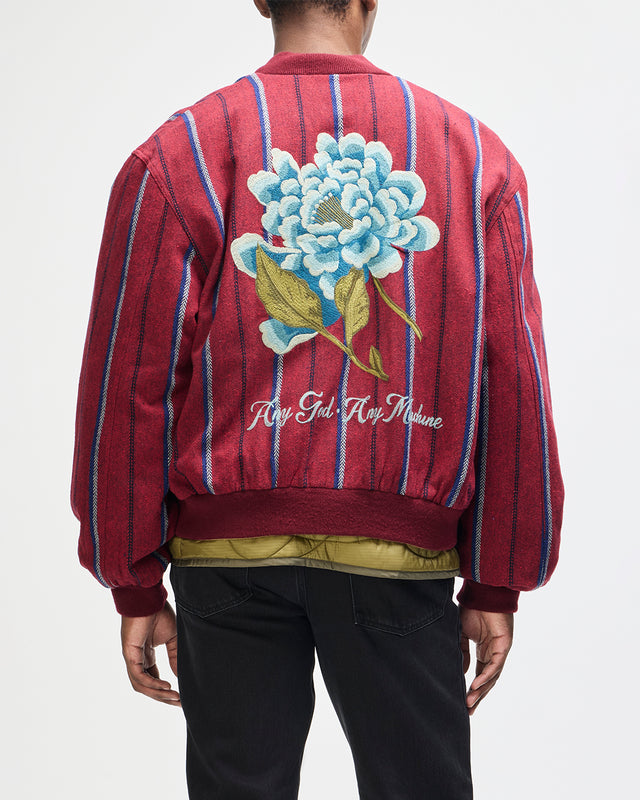 Pendula Reversible Jacket - Willow Green-Blanket Red, view 5