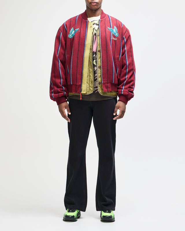 Pendula Reversible Jacket - Willow Green-Blanket Red, view 11