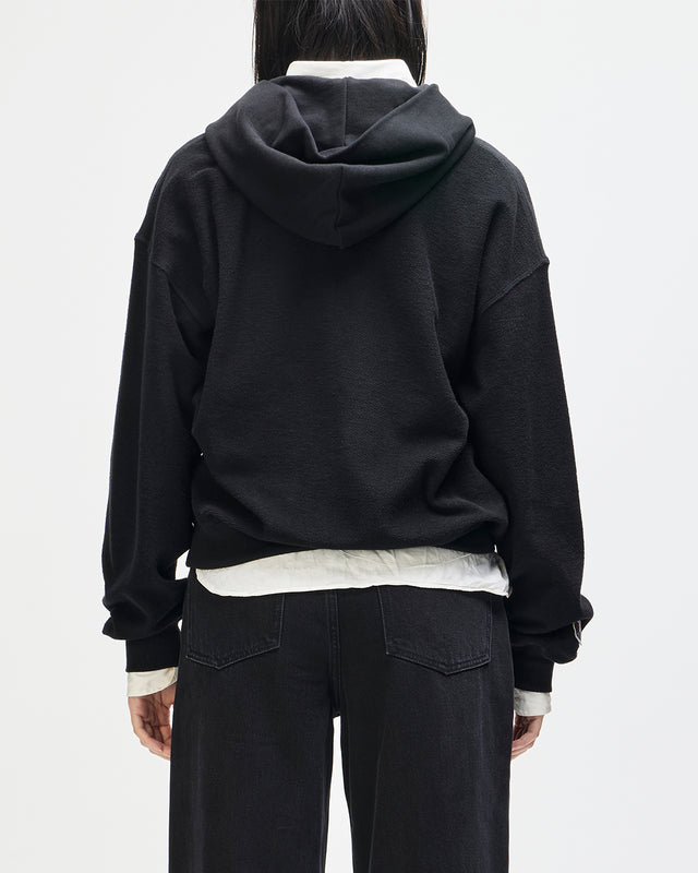 Unfinished Hoodie - Black Beauty, view 5