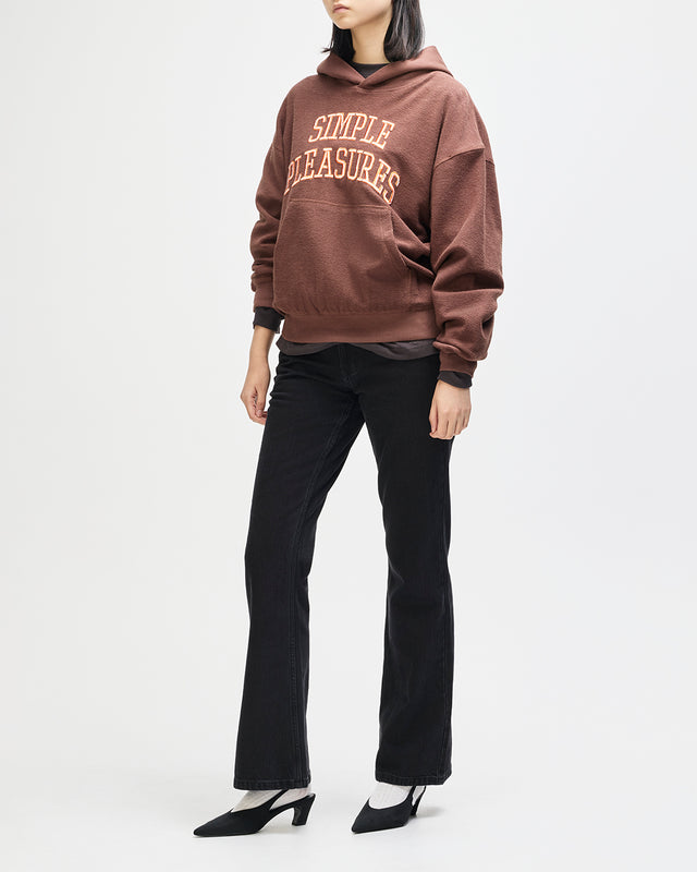 Unfinished Hoodie - Downtown Brown, view 12