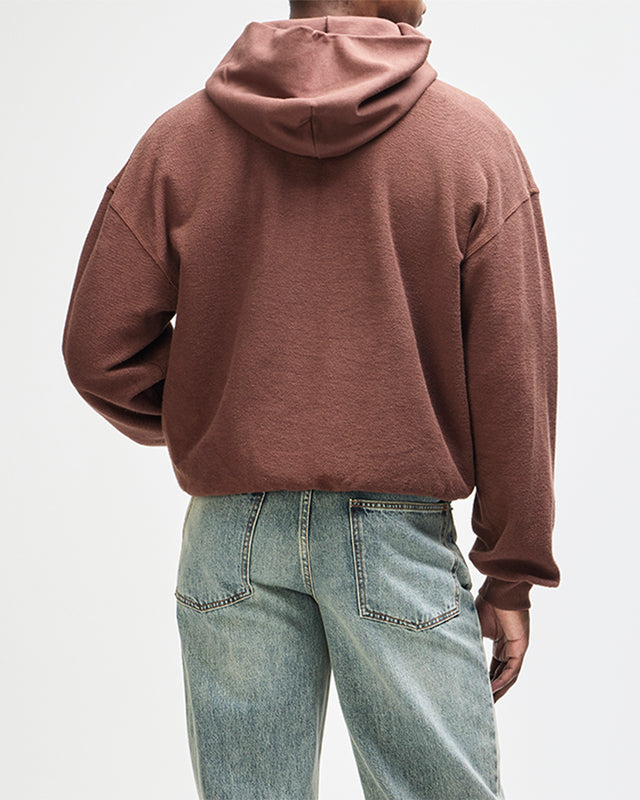 Unfinished Hoodie - Downtown Brown, view 2