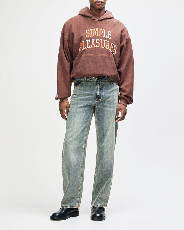 Unfinished Hoodie - Downtown Brown, view 10
