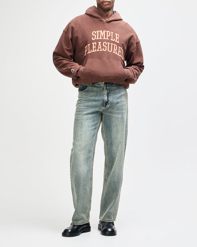 Unfinished Hoodie - Downtown Brown, view 8
