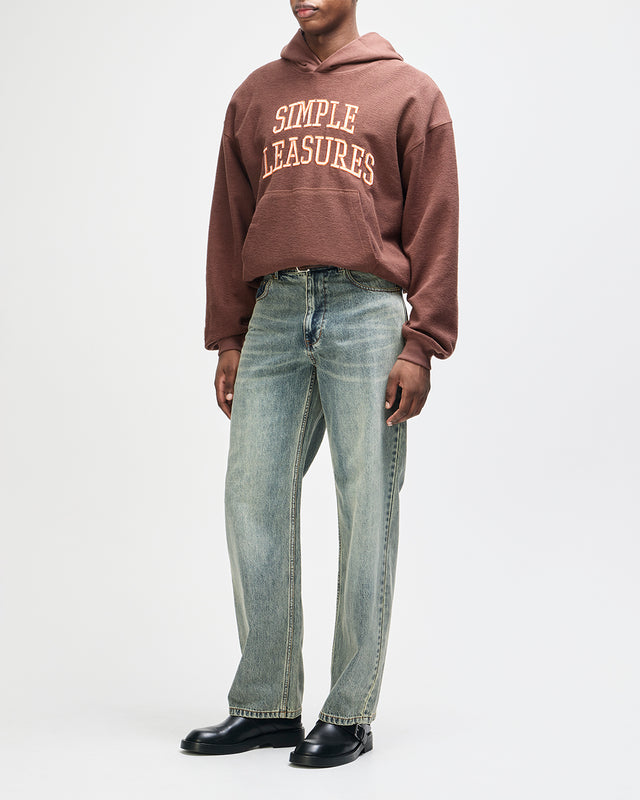 Unfinished Hoodie - Downtown Brown, view 7