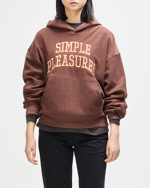 Unfinished Hoodie - Downtown Brown, view 3