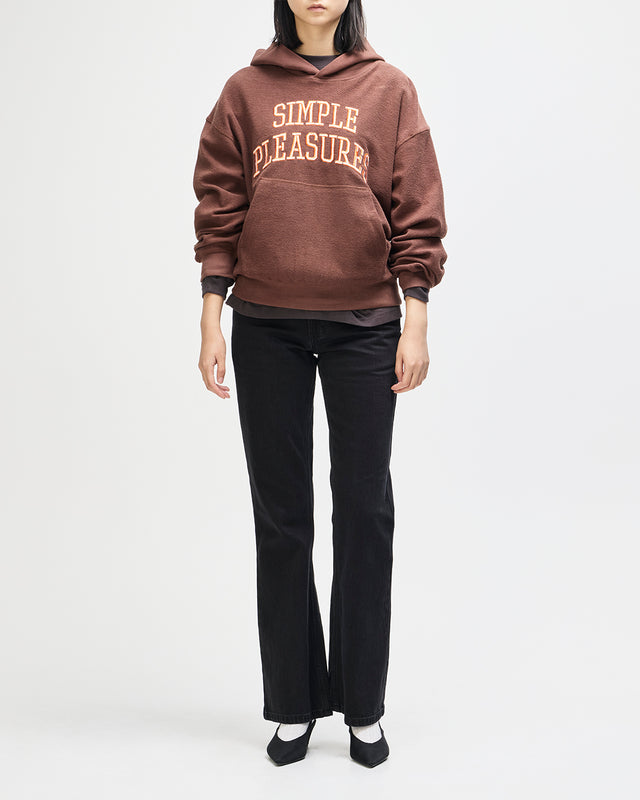Unfinished Hoodie - Downtown Brown, view 11