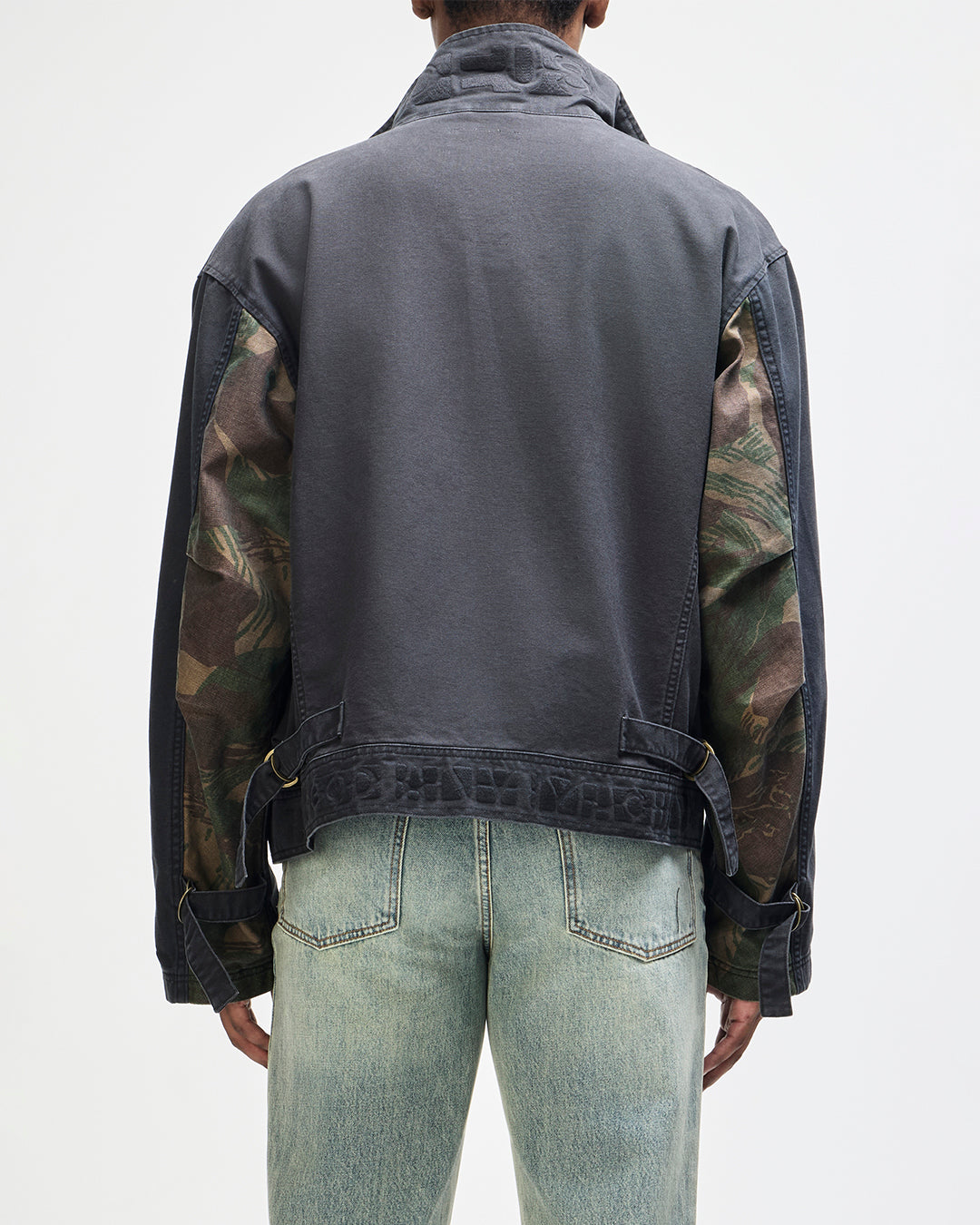 Common State Jacket - Overdyed Anthracite Grey, view 2|Model