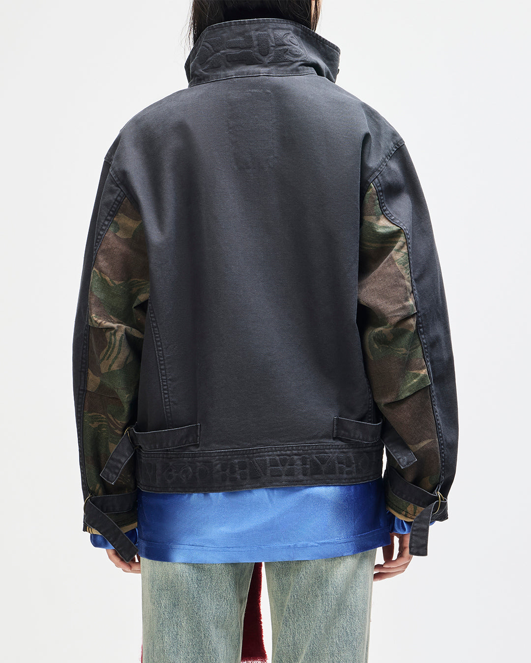 Common State Jacket - Overdyed Anthracite Grey, view 4|Model|Female