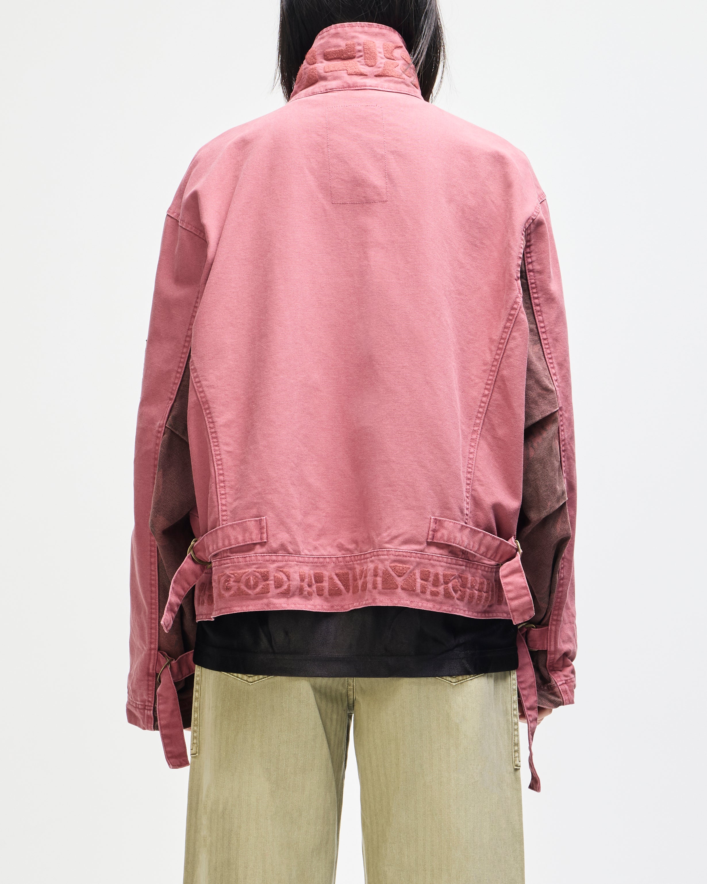 Common State Jacket - Overdyed Red, view 6|Model|Female