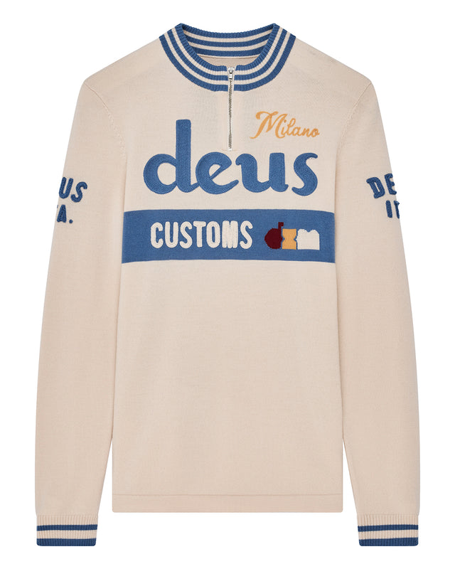 Henzen LS Knit Jersey - Tofu White, view 3