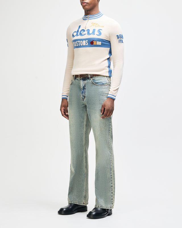 Henzen LS Knit Jersey - Tofu White, view 9