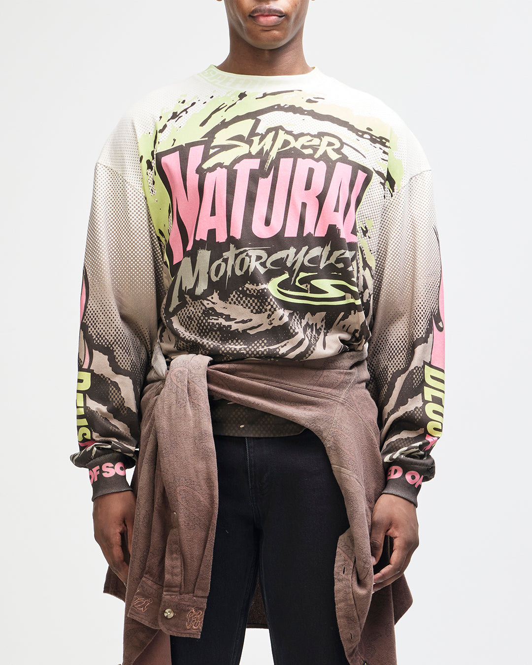 Walkover Moto Jersey - Brown Earth, view 1|Model