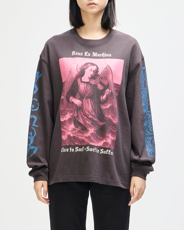 Swell Maps Os Ls Tee - Anthracite Grey, view 1