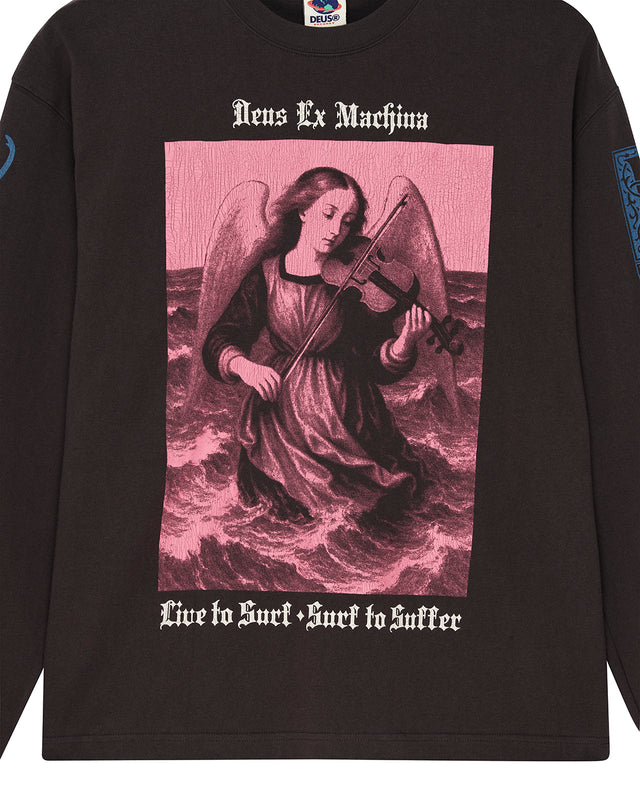 Swell Maps Os Ls Tee - Anthracite Grey, view 9