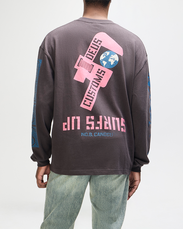 Swell Maps Os Ls Tee - Anthracite Grey, view 1