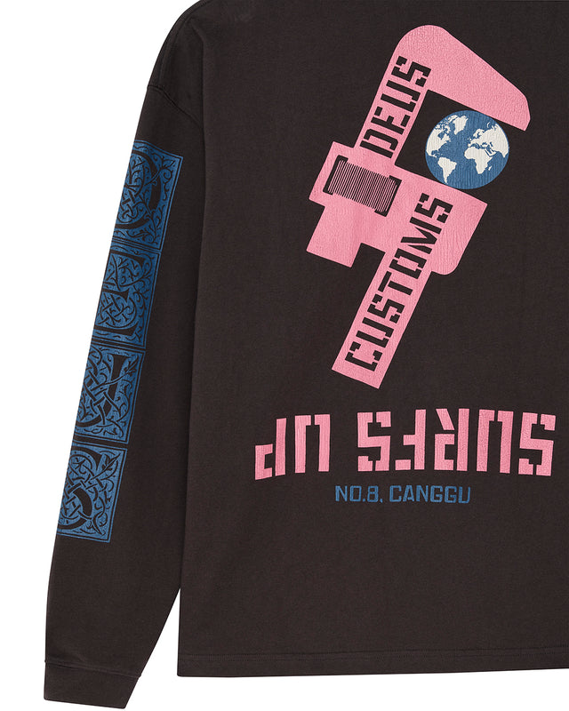 Swell Maps Os Ls Tee - Anthracite Grey, view 10