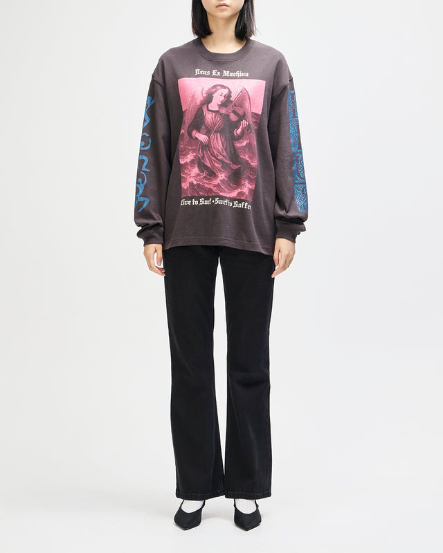 Swell Maps Os Ls Tee - Anthracite Grey, view 7