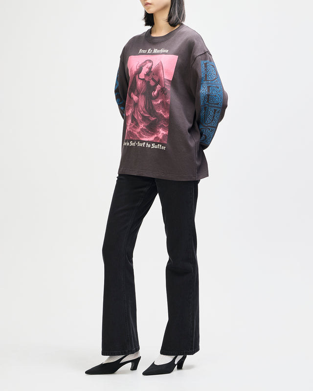 Swell Maps Os Ls Tee - Anthracite Grey, view 8