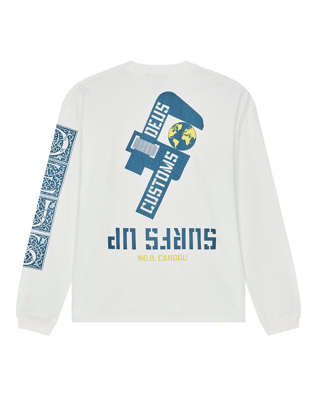 Swell Maps Os Ls Tee - Vintage White, view 4