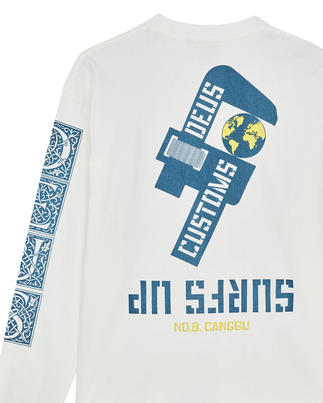 Swell Maps Os Ls Tee - Vintage White, view 8