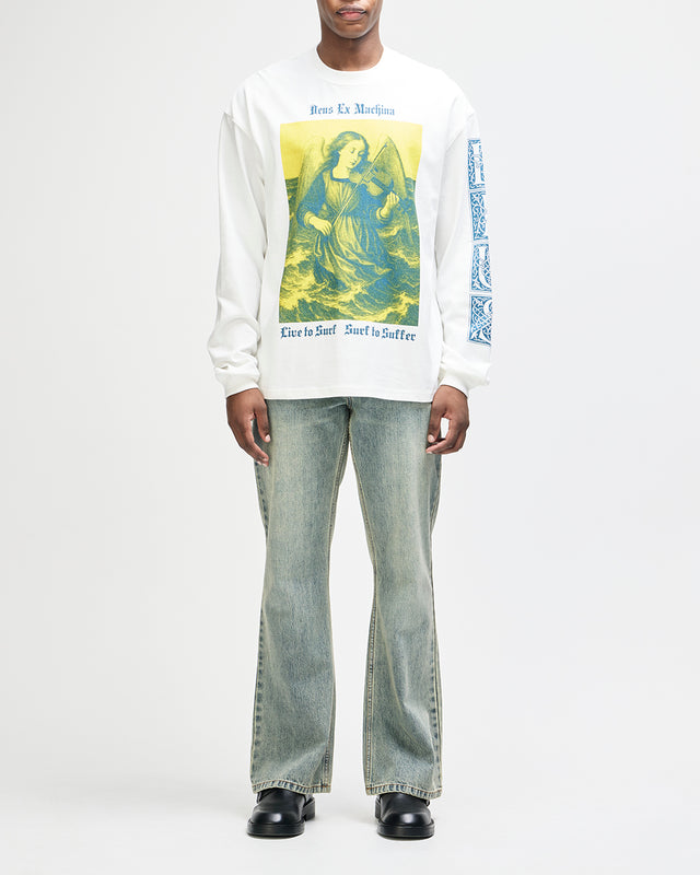 Swell Maps Os Ls Tee - Vintage White, view 1