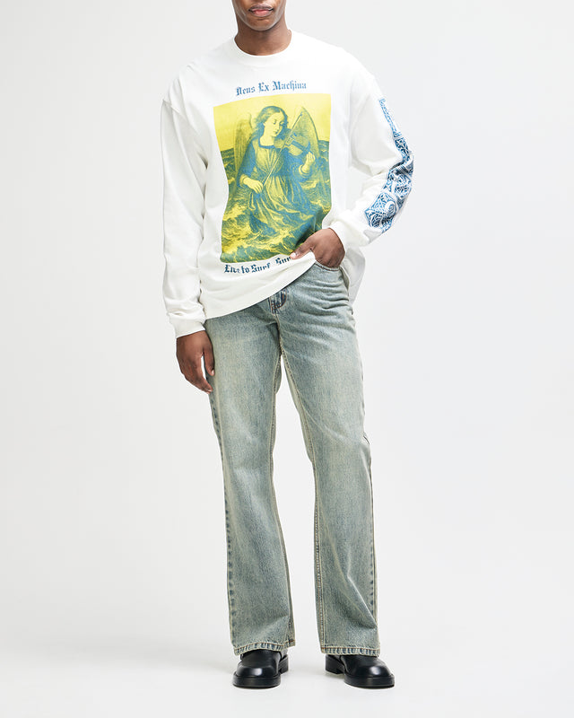 Swell Maps Os Ls Tee - Vintage White, view 5