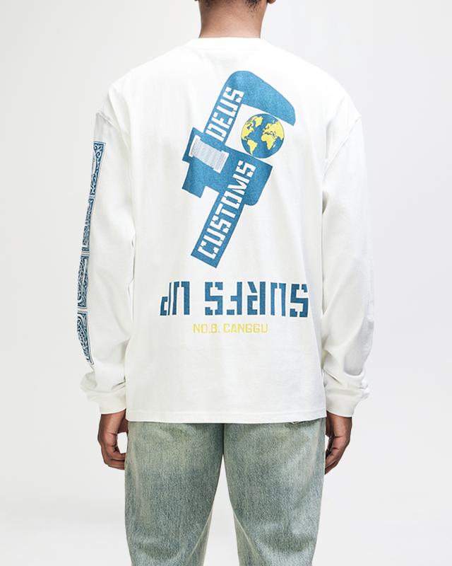 Swell Maps Os Ls Tee - Vintage White, view 1